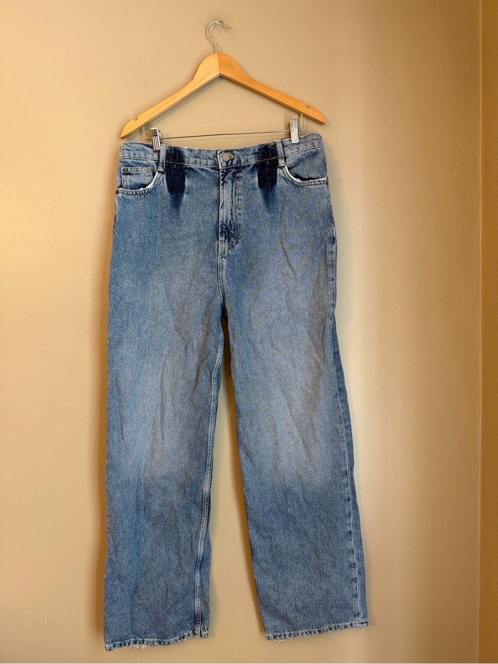 BDG Urban Outfitters Jeans Womens 28 Blue Denim High Rise Baggy Straight Leg